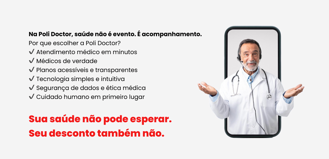 Sua saúde não pode esperar