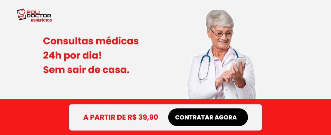 Consultas médicas 24h por dia sem sair de casa